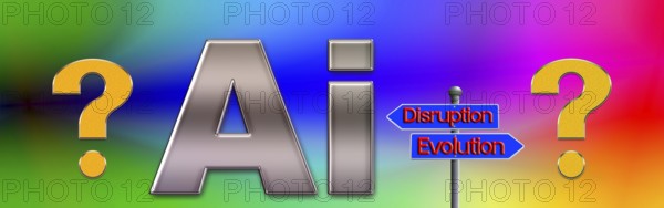 Symbolic photo, AI and AI idealized as perfection of the future, ChatGBT, AI, OpenAI, chatbot,