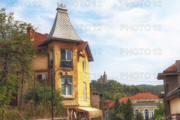 Veliko Tarnovo, Bulgaria. September 26th 2023 View of Tsarevets, a medieval fortress from the