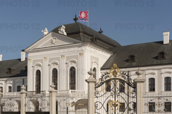 Bratislava, Slovakia. October 3rd 2023 The Grassalkovich Palace. The official residence of the