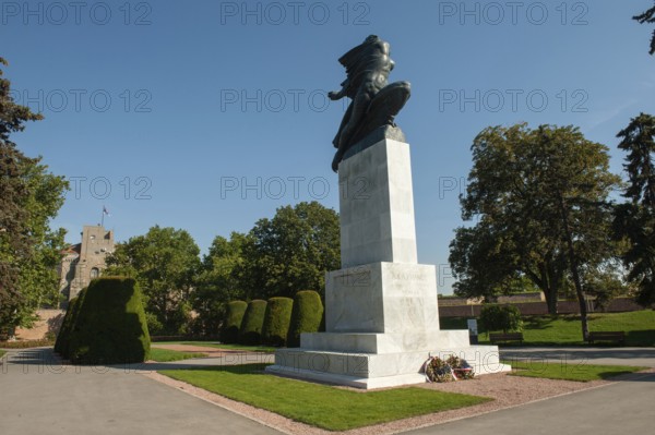 Belgrade, Serbia. July 23rd 2019 Monument of Gratitude to France, Kalemegdan Park, Begrade
