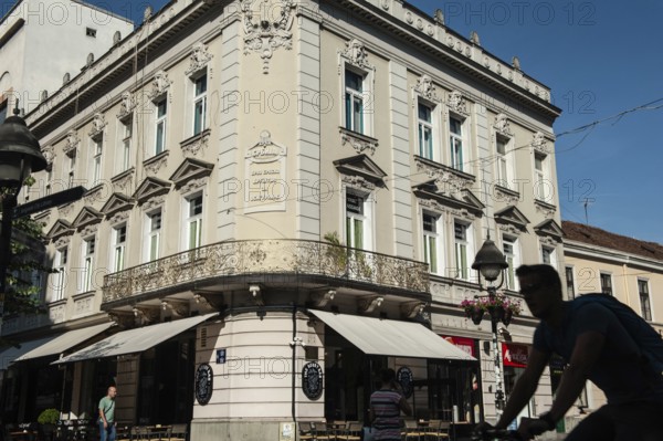 Belgrade, Serbia. May 27th 2019 The architecture of Knez Mihailova Street in the Serbian capital