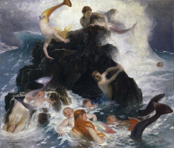 Arnold Böcklin (born 16 October 1827, died January 1901), Swiss painter, draughtsman, graphic