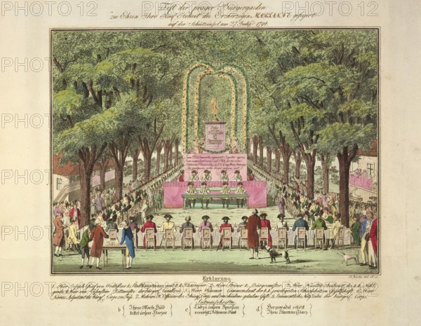 Festival of the Prague Civic Guards in honour of Archduchess Maria Anna Marianne of Austria