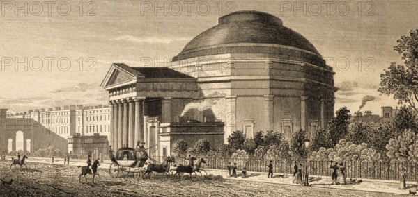Coliseum in London West End, also Coliseum Theatre, Theatre, Regent's Park, England, dome building,