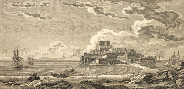 Cityscape of Peñíscola, Castellón, Peniscola, Spain, Mediterranean, fort, medieval fortress,