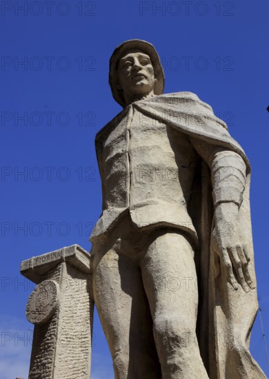 Angelo Beolco, il Ruzante, important Paduan poet, playwright and actor, Piazzetta Lucia Valentini