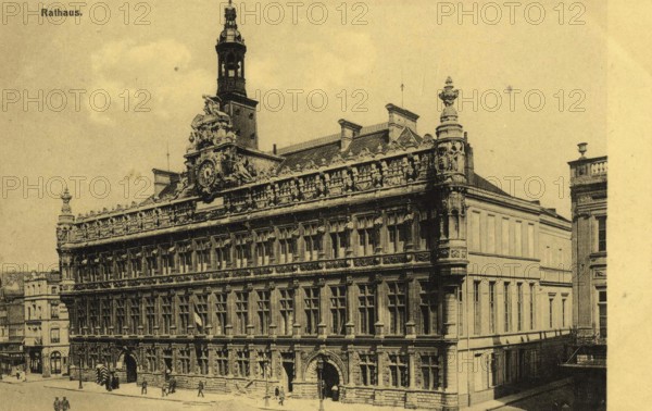 Historical postcard around 1900, Bremen, Germany, reproduction of a postcard, historical