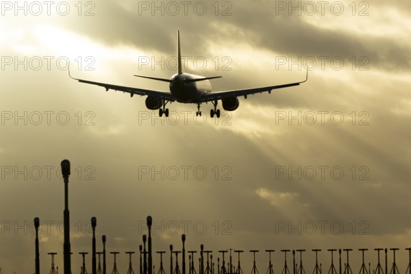 Airbus A321 commercial passenger airliner jet aircraft of Pegasus airlines flying on approach to