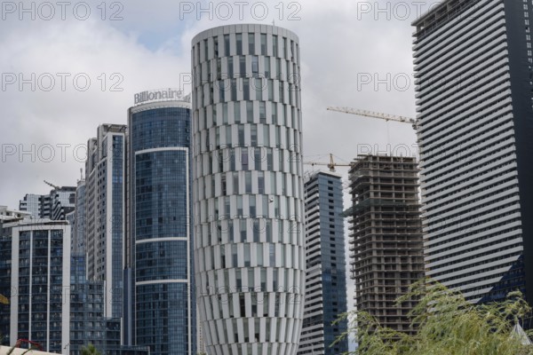 Batumi, Georgia. July 21st 2025. The Billionaire Hotel, apartments and casino building with other