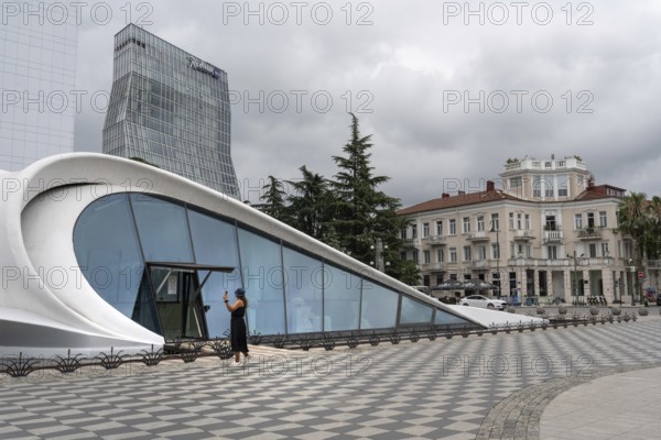Batumi, Georgia. July 21st 2025. Modern and traditional architecture in the old part of Batumi near