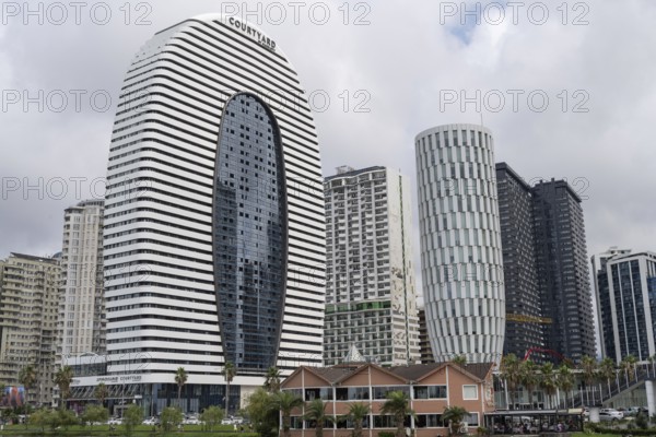 Batumi, Georgia. July 21st 2025. The Courtyard building, a high end luxury hotel which is part of