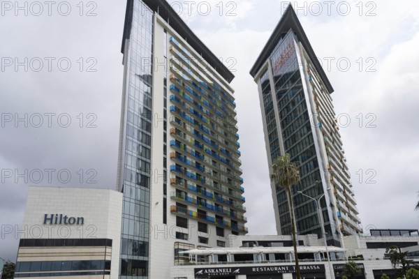 Batumi, Georgia. July 21st 2025. The Hilton and Marriott high-rise hotel and residence apartment