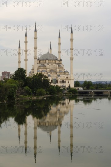 Adana, Turkey, June 7th 2014 Sabanci Merkez Mosque, one of the largest Mosques in Turkey on the