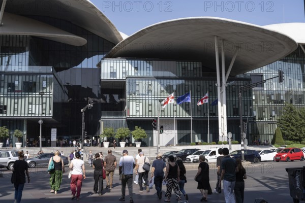 Tbilisi, Georgia. August 26th 2025. Georgian Administration Public Hall known as The Mushroom
