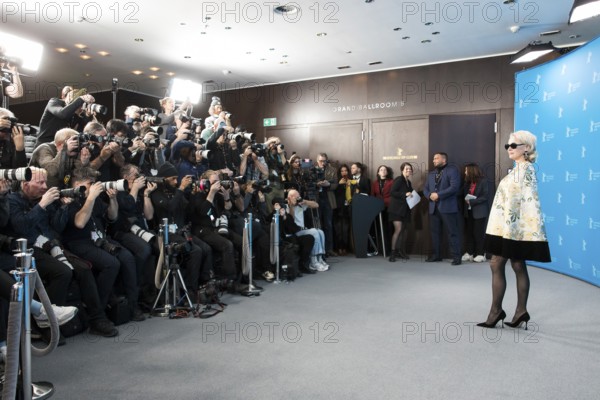 Pamela Anderson (actress) at a photocall for the film Rosebush Pruning at the Berlinale at the