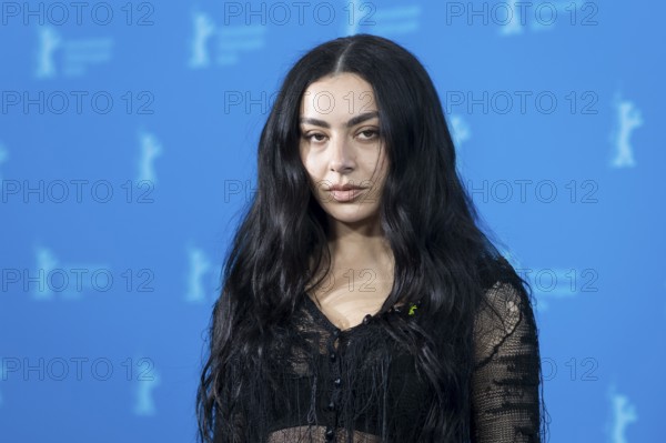 Charli xcx (Charlotte Emma Aitchison) at a photocall for the film The Moment at the Berlinale at