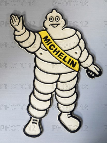 Michelin Man, Bibendum or Bib, reproduction enamel sign