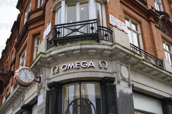 London, UK. January 29th 2025. Omega Boutique London Oxford Street, a shop selling Swiss luxury