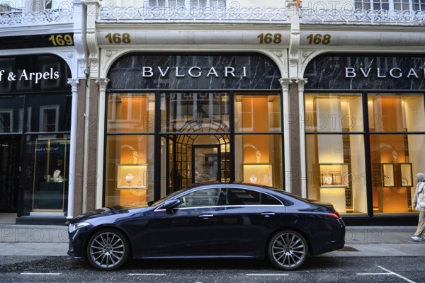 London, UK. January 29th 2025. BVLGARI Boutique at 168 New Bond Street in London, an upscale