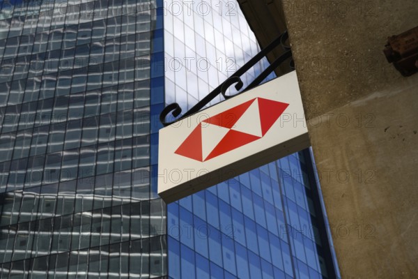 London, UK. January 30th 2025 The logo of HSBC Holdings PLC, a British universal bank and financial