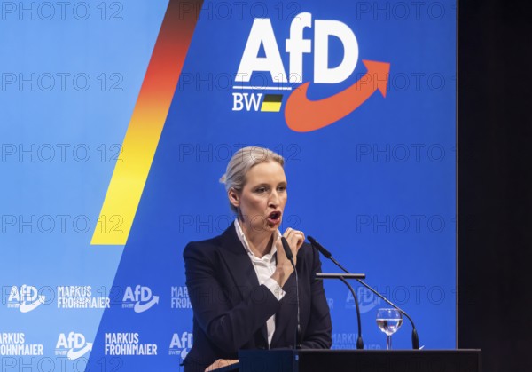 Alice Weidel, co-chair of the parliamentary group of the right-wing populist and far-right