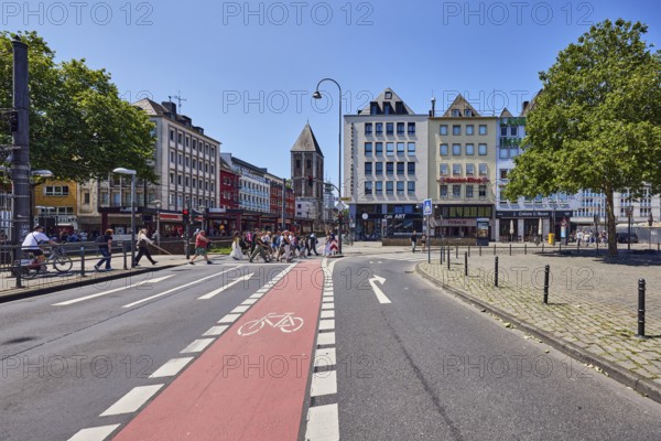 Row of houses, general architecture, houses, lantern, barrier bollard, sidewalk, pedestrian