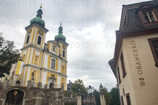 Donaueschingen, Germany. 28th September 2024 Catholic city church in Donaueschingen, Germany.