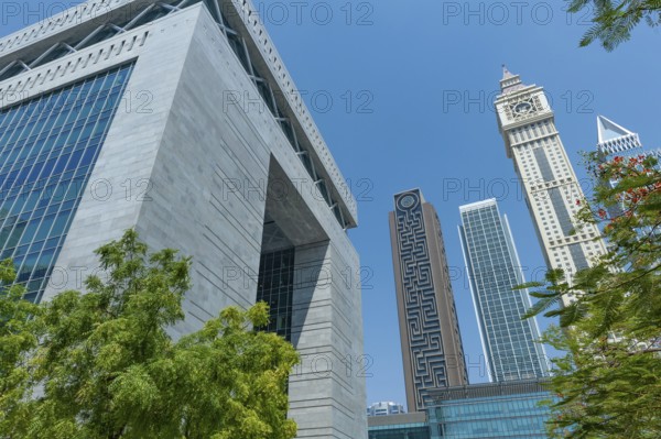 Dubai, United Arab Emirates. July 1st 2019 DIFC Gate Building. Dubai International Financial Centre