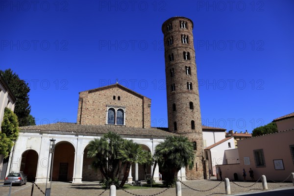 Basilica of Sant'Apollinare Nuovo, three-nave basilica church from the 6th century. It was built by