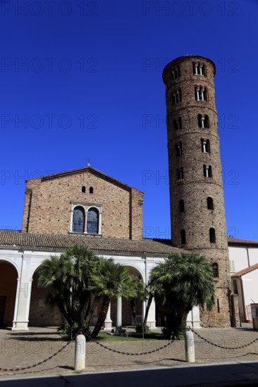 Basilica of Sant'Apollinare Nuovo, three-nave basilica church from the 6th century. It was built by