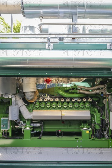 Dinslaken, North Rhine-Westphalia, Germany - Combined heat and power plants (CHP) generate