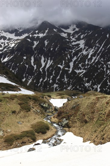 Ladschaft on the Transfogarasan Highway, Transfagarasan, connects the Arges Valley in Great