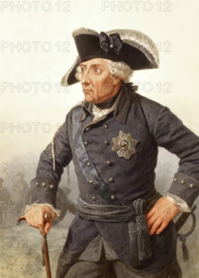 Frederick II or Frederick the Great, Alter Fritz, 1712 - 1786, King of Prussia and Elector of