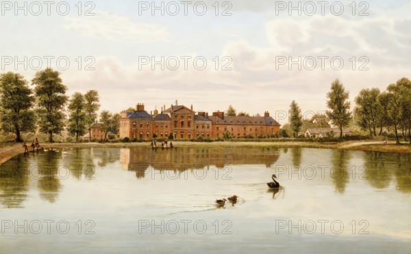 Kensington Palace, a royal residence set in Kensington Gardens, 19th century, in the Royal Borough
