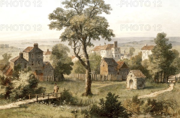 Marylebone, 1750, today an inner-city area of central London, City of Westminster, England, United