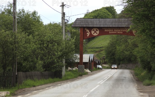 Rosia Montana mining village, Goldbach, historically important community known for its ancient