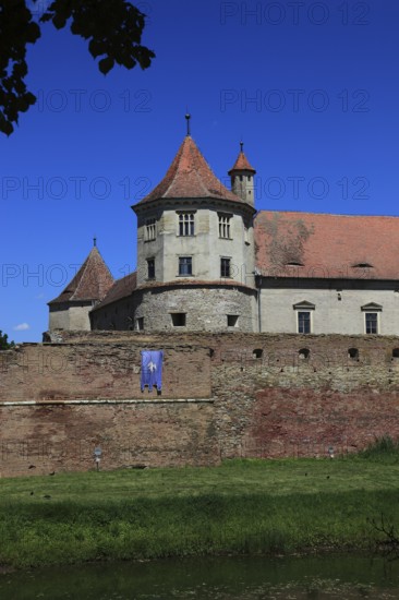 Fogarash Fortress, Cetatea Fagarasului, a historical monument, construction began in 1310, in the