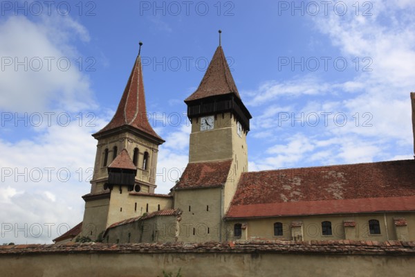 The fortified church of Seica Mica, German Kleinschelken, a community in Sibiu County in