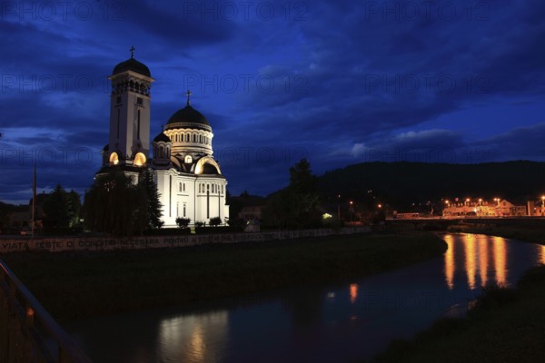 Romania, Orthodox Trinity Cathedral, Sfanta Treime on the Mare River in Sighisoara, German