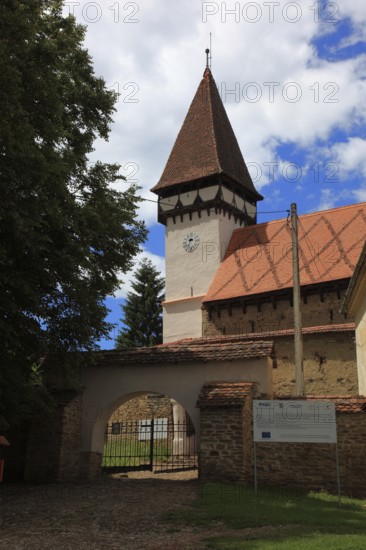 Romania, fortified church of the village of Mesendorf, Moischendref or Meschendorf, in the district