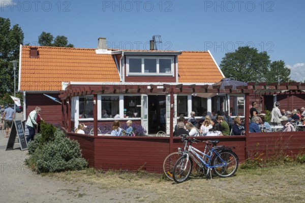 Sweden's southernmost cafe in Smygehamn in Trelleborg municipality, Baltic Sea, Skåne County,