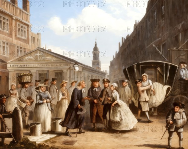 Caricature of a Fleet MarriagCaricature of a Fleet Marriage, which took place in London's Fleet
