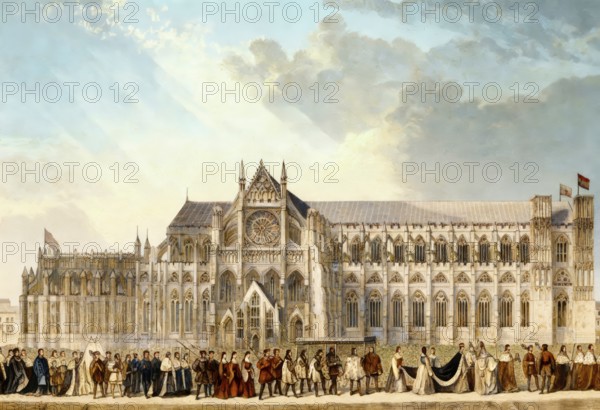 The coronation procession of Anne Boleyn to Westminster Abbey, London, 1533, Anne Boleyn,