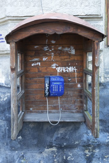 Public telephone box, Lviv, Ukraine