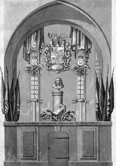 Tomb of Lennart Torstensson, Count of Ortala (1603.1651) Stockholm, Sweden, general and
