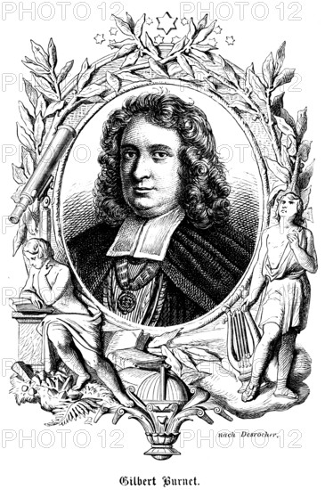 Gilbert Burnet (1643 -1715), Scotland, philosopher and historian, Bishop of Salisbury. Portrait,