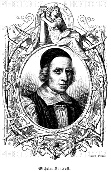 William Sancroft (1617 - 1693) England, Archbishop of Canterbury, Archbishop, Church of England,