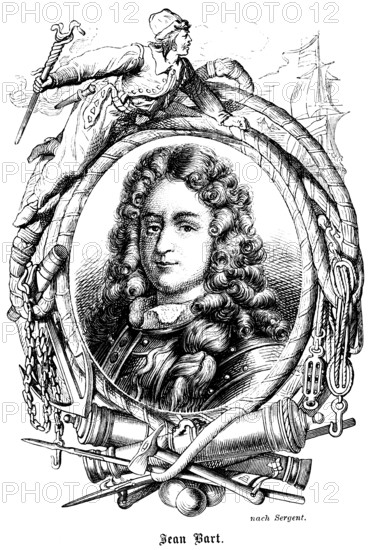 Jean Bart or Jan Baert (1650 - 1702) Flanders, France, Franco-Flemish privateer, later admiral of