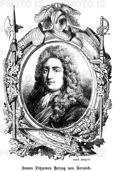 James Fitzjames 1st Duke of Berwick England (1670 - 1734) First Duke of Berwick, illegitimate son