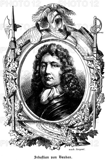 Sébastien Le Prestre, Marquis of Vauban (1633, 1707) France, officer in the royal French army under